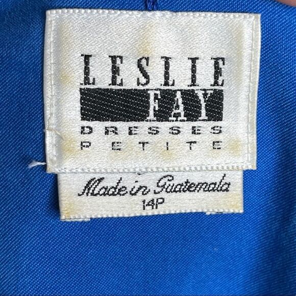 Vintage Leslie Fay Skirt Set Blue - Picture 11 of 15